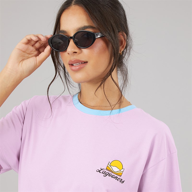 Lagooners Womens Haycroft Oversized T-Shirt Lilac