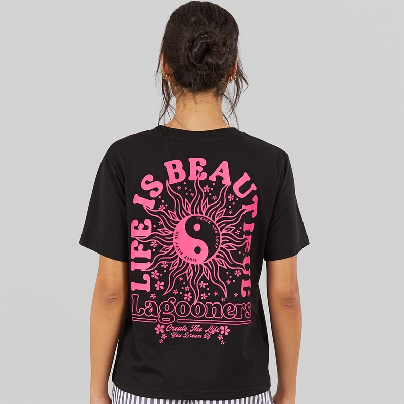 Lagooners Womens Primrose T-Shirt Black