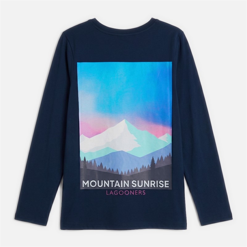 Lagooners Womens Frost Hollow T-Shirt Navy