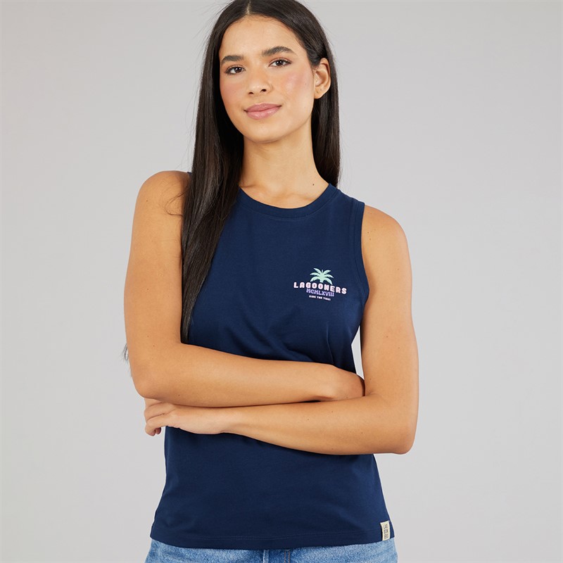 Lagooners Womens Ladies Buttercup Vest Navy