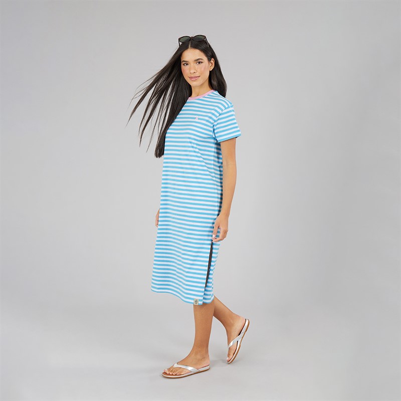Lagooners Womens Ladies Gatemoor Dress Blue/White