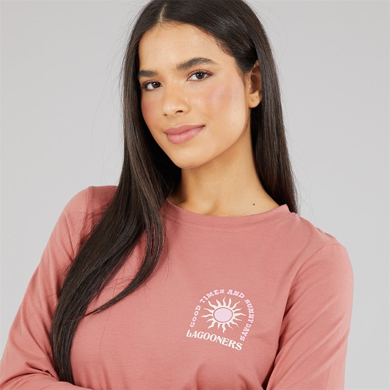 Lagooners Womens Ladies Airdrie T-Shirt Brandie Apricot