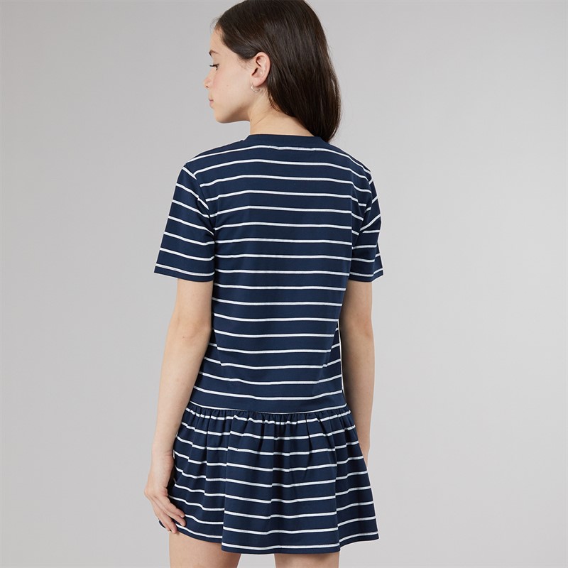 Lagooners Girls Ruby Stripe Dress Navy