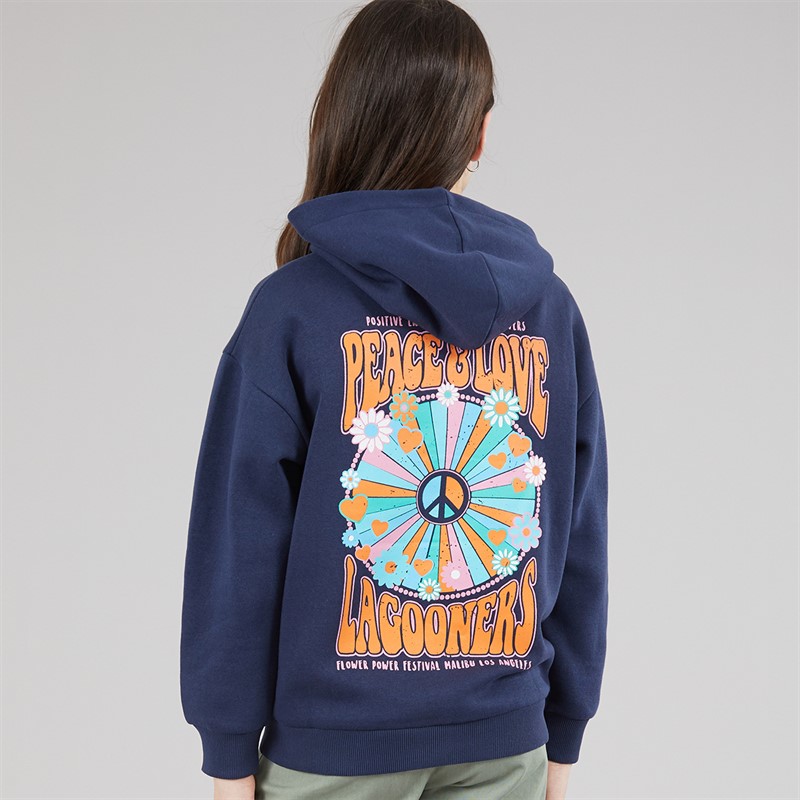 Lagooners Girls Barley Hoodie Navy