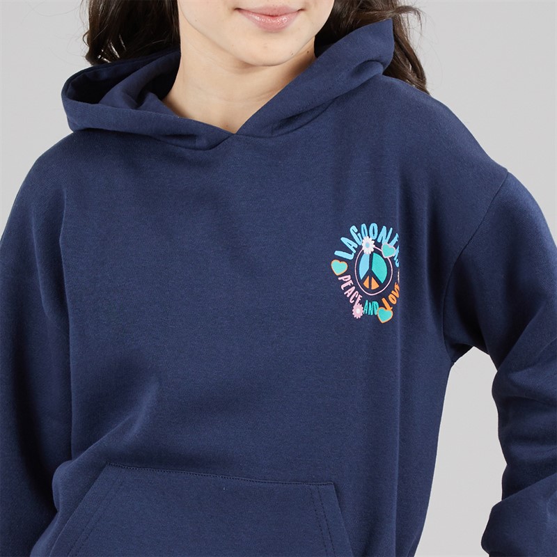 Lagooners Girls Barley Hoodie Navy