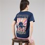 Lagooners Girls Flower T-Shirt Navy