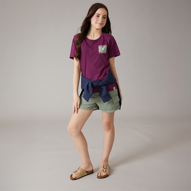 Lagooners Girls Sunshine T-Shirt Dark Purple