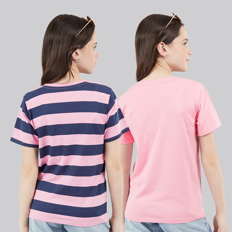 Lagooners Girls Dandelion Two Pack T-Shirts Pink