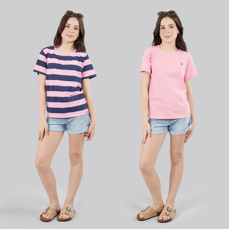 Lagooners Girls Dandelion Two Pack T-Shirts Pink
