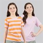 Lagooners Girls Dandelion Two Pack T-Shirts Lilac
