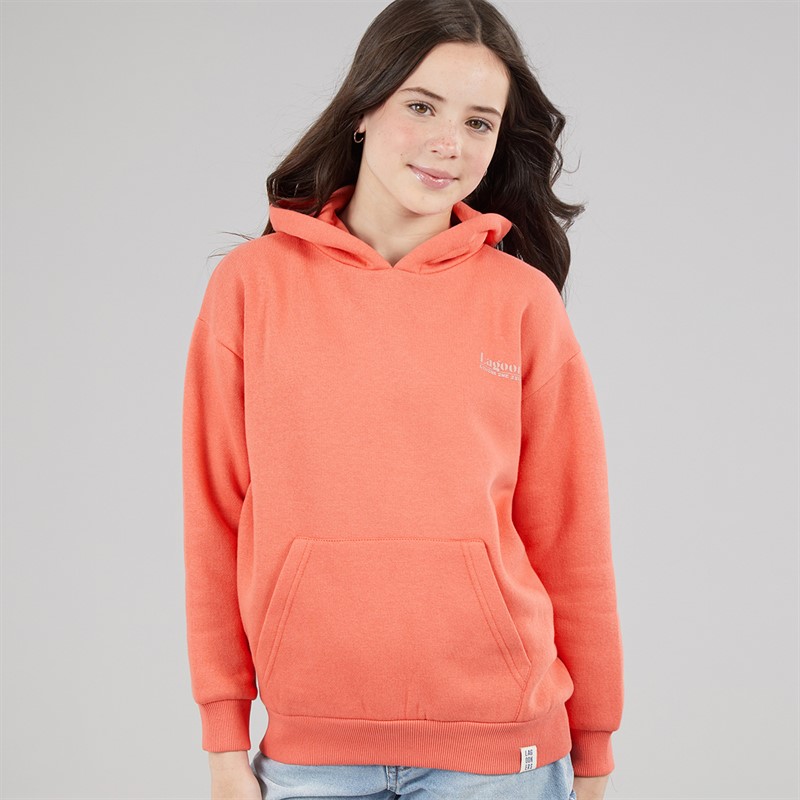 Lagooners Girls Driftwood Hoodie Mandarin