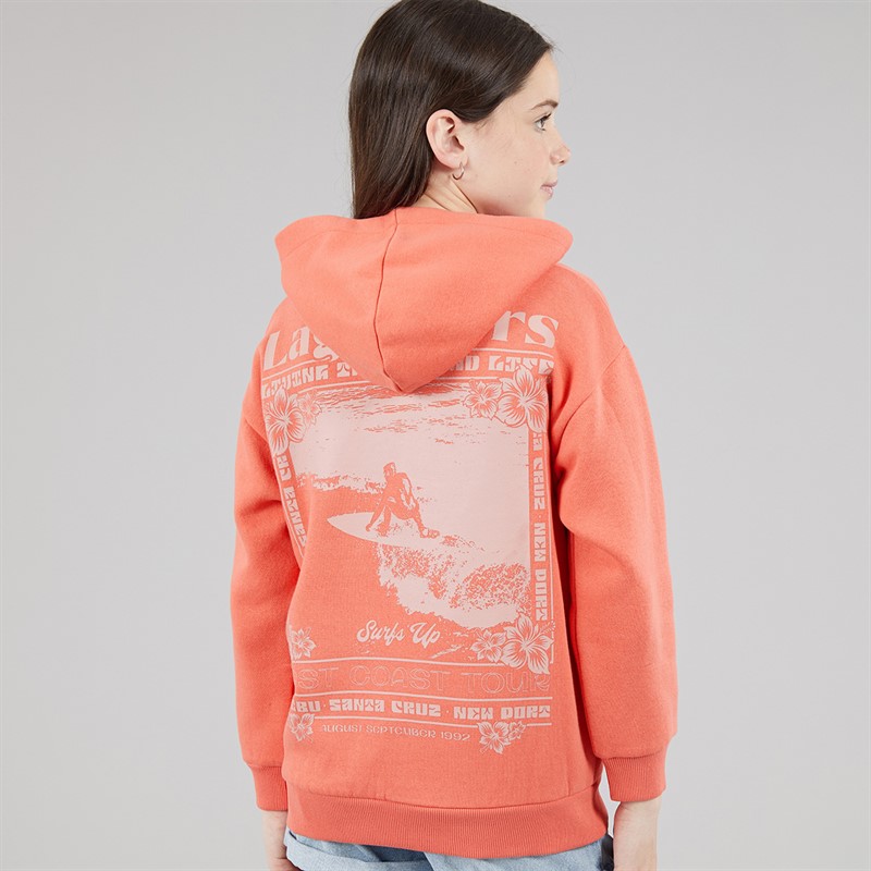 Lagooners Girls Driftwood Hoodie Mandarin