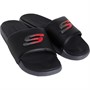 SKECHERS Mens 2.0 Utopo Logo Slides Black/Grey