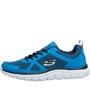 SKECHERS Mens Track Bucolo Trainers Blue