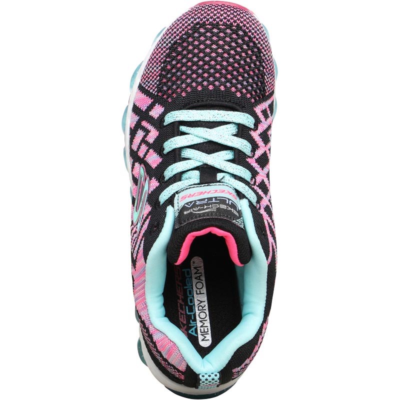 skechers memory foam junior trainers