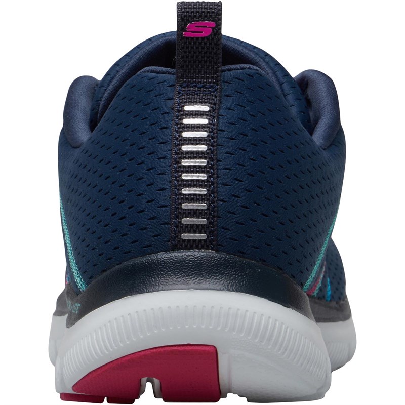 skechers navy flex appeal 2.0 trainers