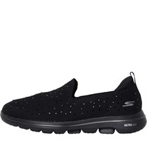 ladies plain black trainers