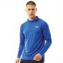 SKECHERS Mens Powell 1/4 Zip Long Sleeve Tech Top Blue