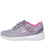 SKECHERS Meisjes Bobs Squad Glitter Madness Sneakers Grijs