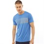 SKECHERS Mens Lars Sports Print T-Shirt Blue