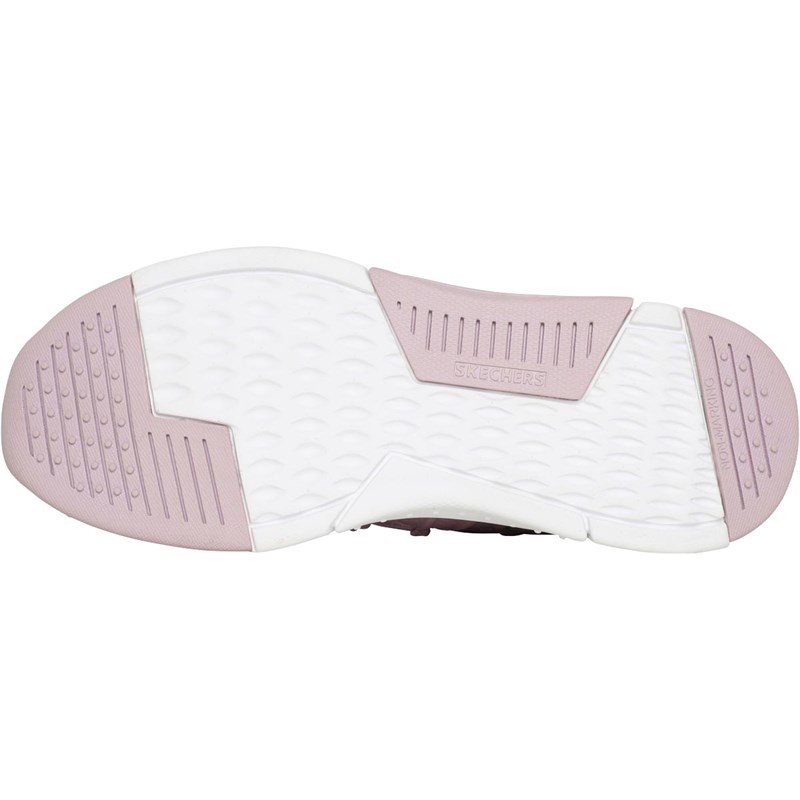 SKECHERS Junior Modern Joggers Trainers Lilac/White