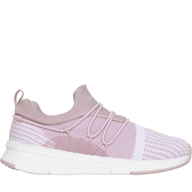 SKECHERS Junior Modern Joggers Trainers Lilac/White