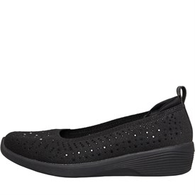 Buy SKECHERS Womens Arya Gleam It Up Shoes Footwear Black Black
