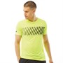 SKECHERS Mens Lars Graphic Sports Top Lime