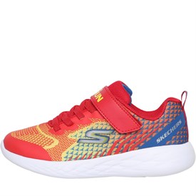 Buy SKECHERS Junior Boys Go Run 600 Baxtux Trainers Red Yellow