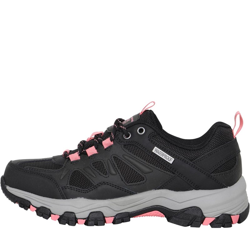 Buy SKECHERS Womens Selmen Waterproof Hiking Shoes Black Charcoal