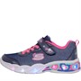 SKECHERS Junior Girls S Lights: Sweetheart Lights Shimmer Navy/Multi