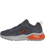 SKECHERS Mens Air Cushioning Citro Trainers Charcoal/Orange