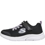 SKECHERS Junior Girls Wavy Lites Blissfully Free Black