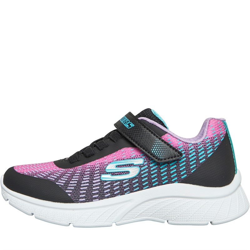 Buy SKECHERS Girls Microspec Plus Disco Dreaming Trainers Black