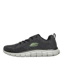 SKECHERS Mens Track Front Runner Trainers Charcoal/Black