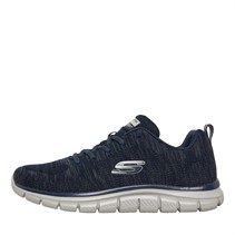 SKECHERS Mens Track Front Runner Trainers Navy/Grey