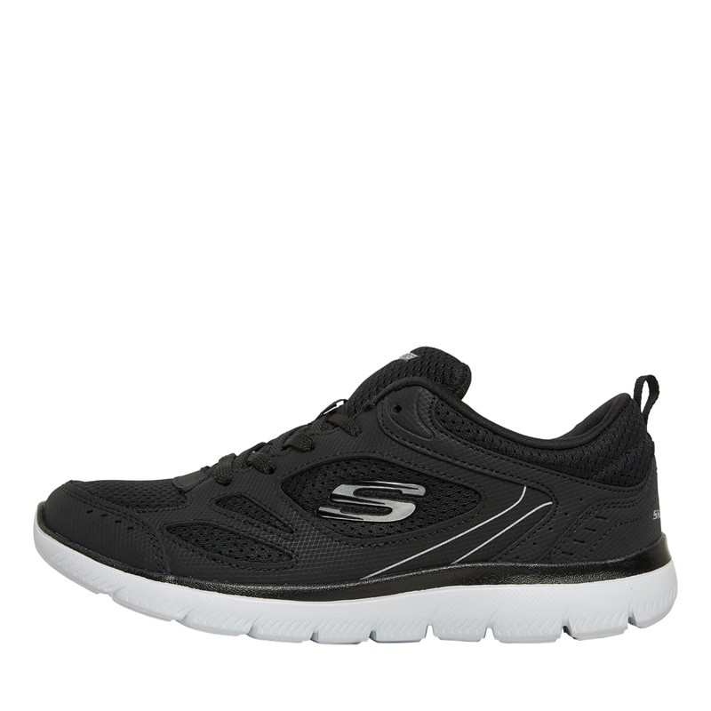 SKECHERS Womens Skechers Summits Suited Black/White