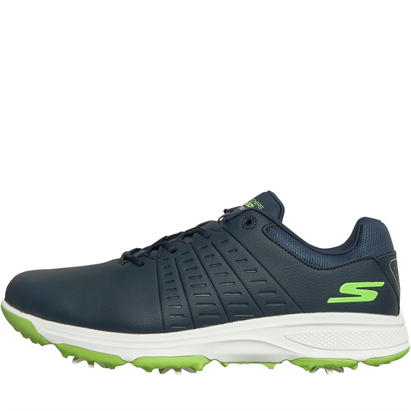 Buy SKECHERS Mens Go Golf Torque 2 Waterproof Golf Shoes Navy Lime