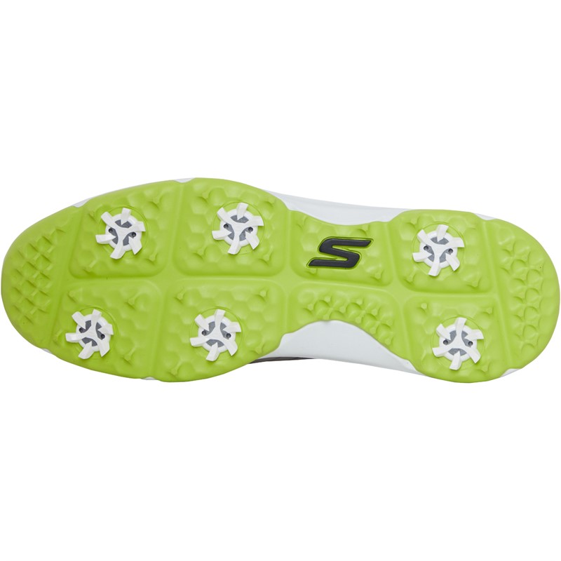 SKECHERS Mens Go Golf Torque Waterproof Golf Shoes Grey/Lime