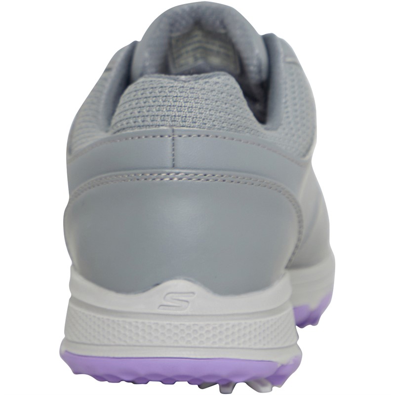 SKECHERS Womens Go Golf Jasmine Waterproof Golf Shoes Grey/Purple