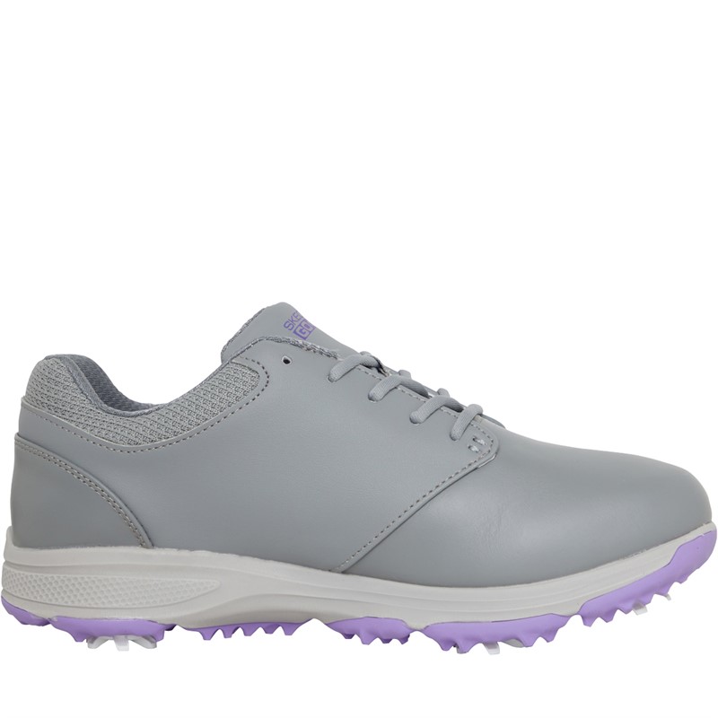 SKECHERS Womens Go Golf Jasmine Waterproof Golf Shoes Grey/Purple