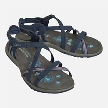 SKECHERS Dames Reggae Smalle Zonne Strand Sandalen Marineblauw