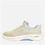 SKECHERS Dames Go Walk Arch Fit Unify Sneakers Natuurlijk/Lichtblauw