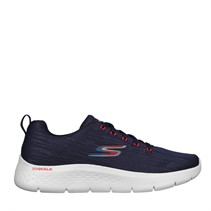 SKECHERS Herre Go Walk Flex Quota Sneakers Blå/Rød