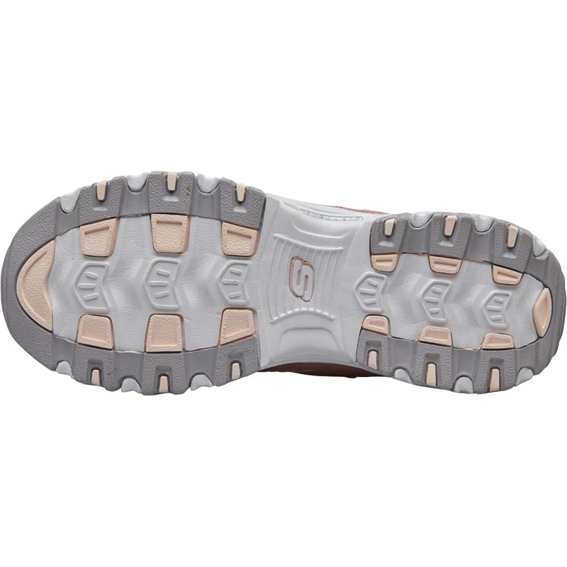 skechers d'lites beige