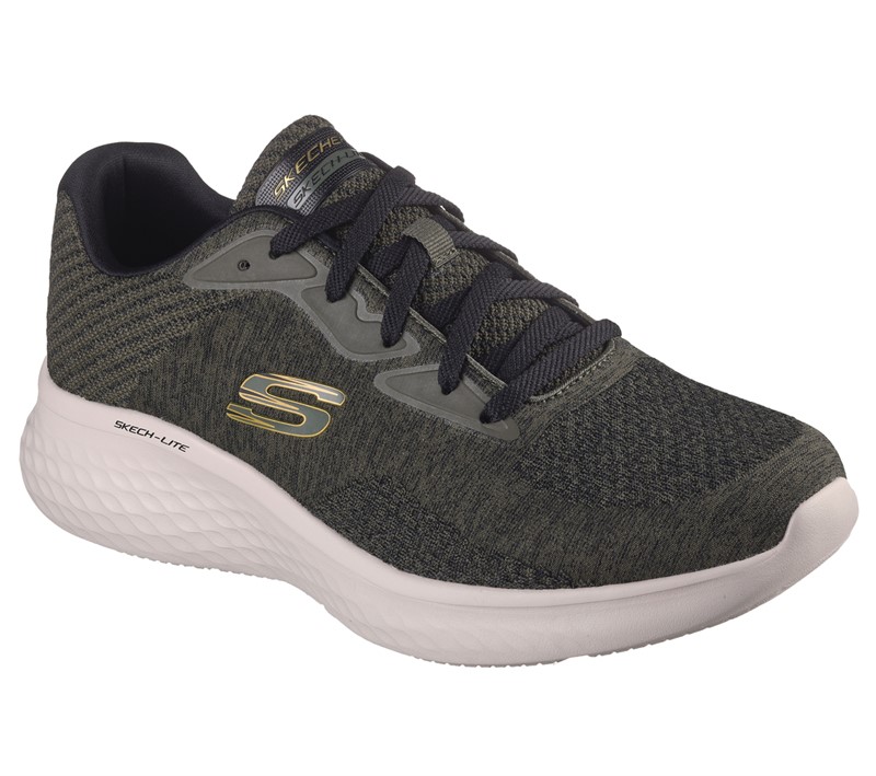 SKECHERS Herren Skech-Lite Pro Sneaker Oliv/Schwarz