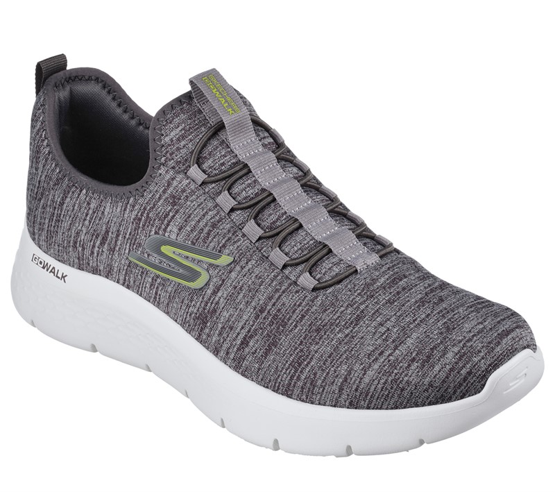 SKECHERS Herresko Go Walk Flex Ultra Sneakers Grå/Lime