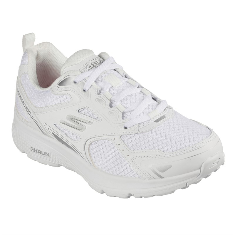 SKECHERS Skechers Go Run Laufschuhe Weiß Silber herren