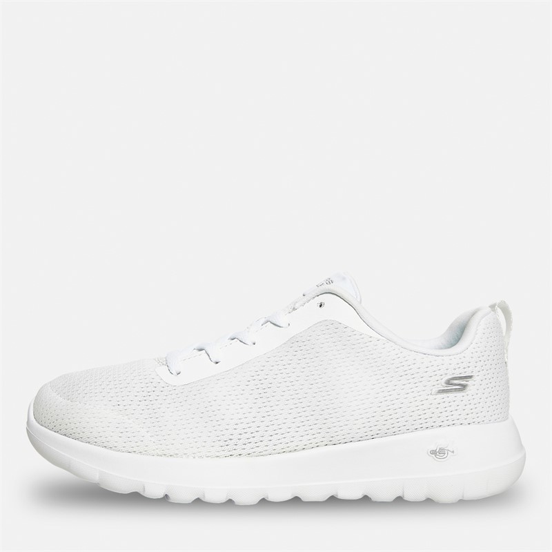 SKECHERS Womens Go Walk Joy Aurelia Trainers White/White - Size 8