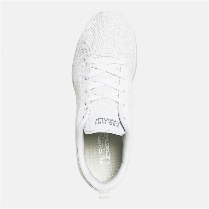 SKECHERS Womens Go Walk Joy Aurelia Trainers White/White